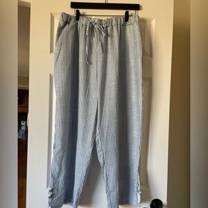 Striped Blue Women’s Palazzo Pants